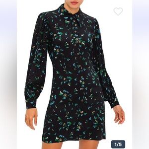 GANNI floral mini dress
